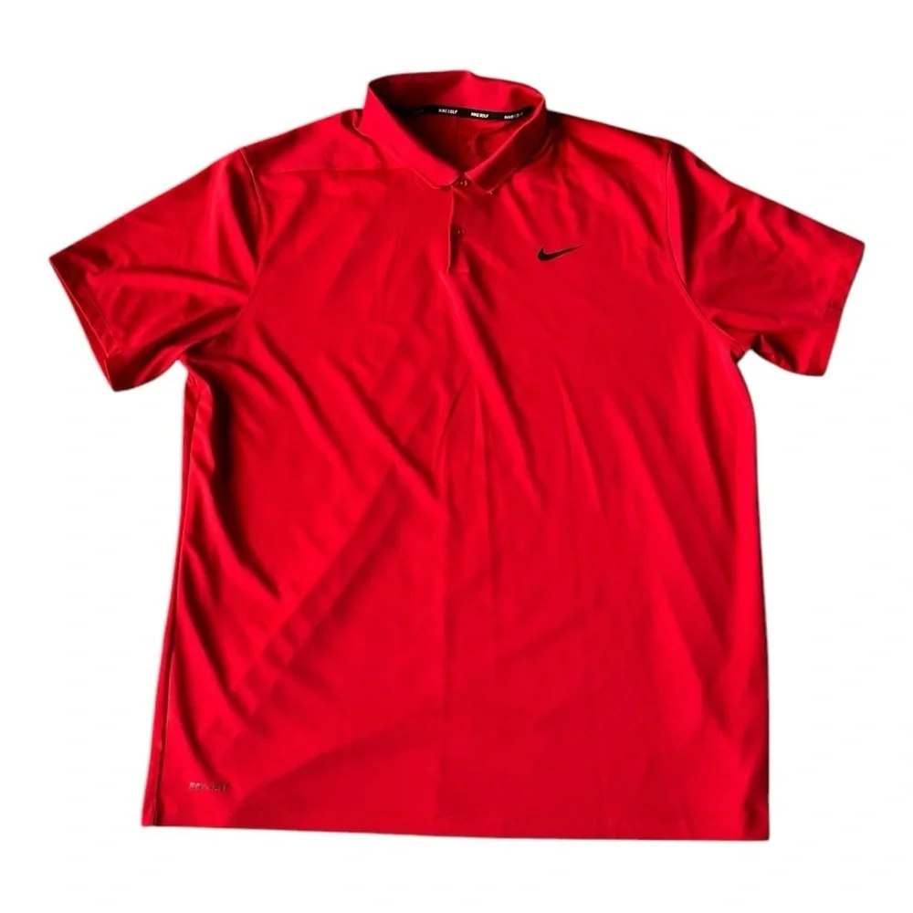 Nike Men's Red Polo Golf Shirt Short Sleeve Size XXL Chest